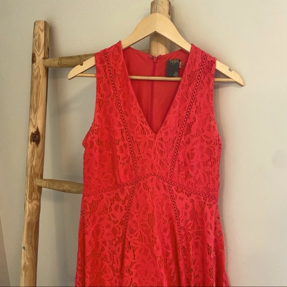 Taylor Pink Floral Fit & Flare Dress